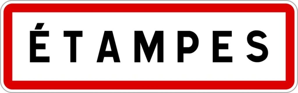 Panneau d'entrée de Étampes