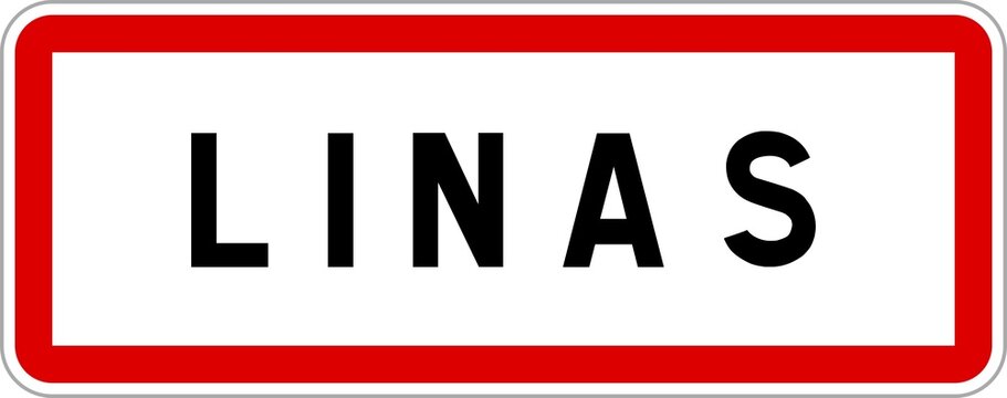 Panneau d'entrée de Linas