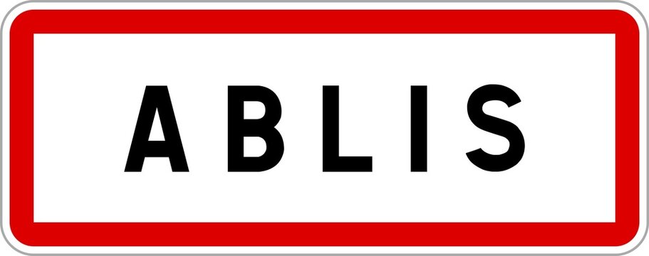 Panneau d'entrée de Ablis