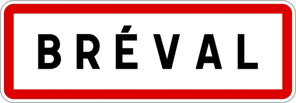 Panneau d'entrée de Bréval