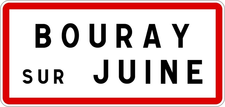 Panneau d'entrée de Bouray-sur-Juine