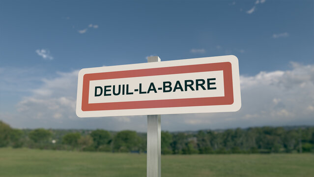 Panneau d'entrée de Deuil-la-Barre