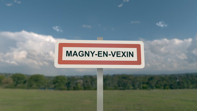 Panneau d'entrée de Magny-en-Vexin