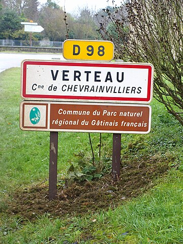 Panneau d'entrée de Chevrainvilliers