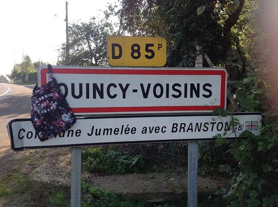 Panneau d'entrée de Quincy-Voisins