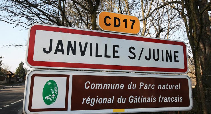 Panneau d'entrée de Janville-sur-Juine