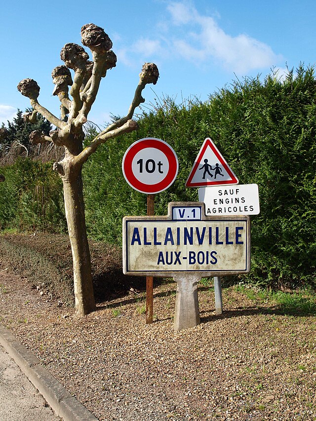 Panneau d'entrée de Allainville