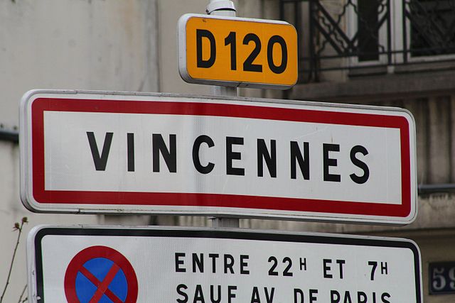 Panneau d'entrée de Vincennes