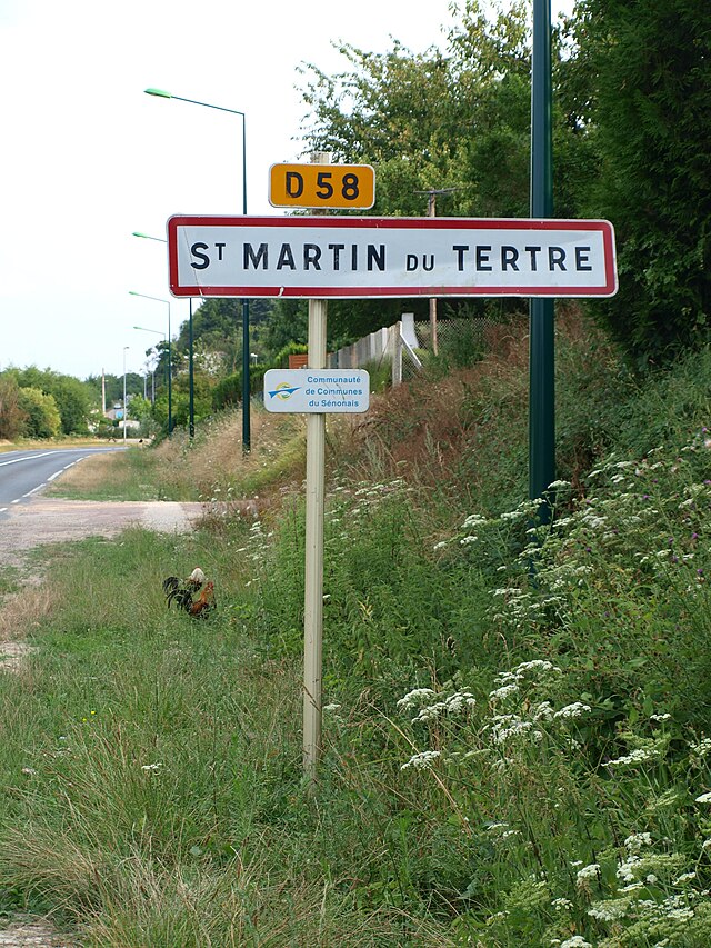 Panneau d'entrée de Saint-Martin-du-Tertre