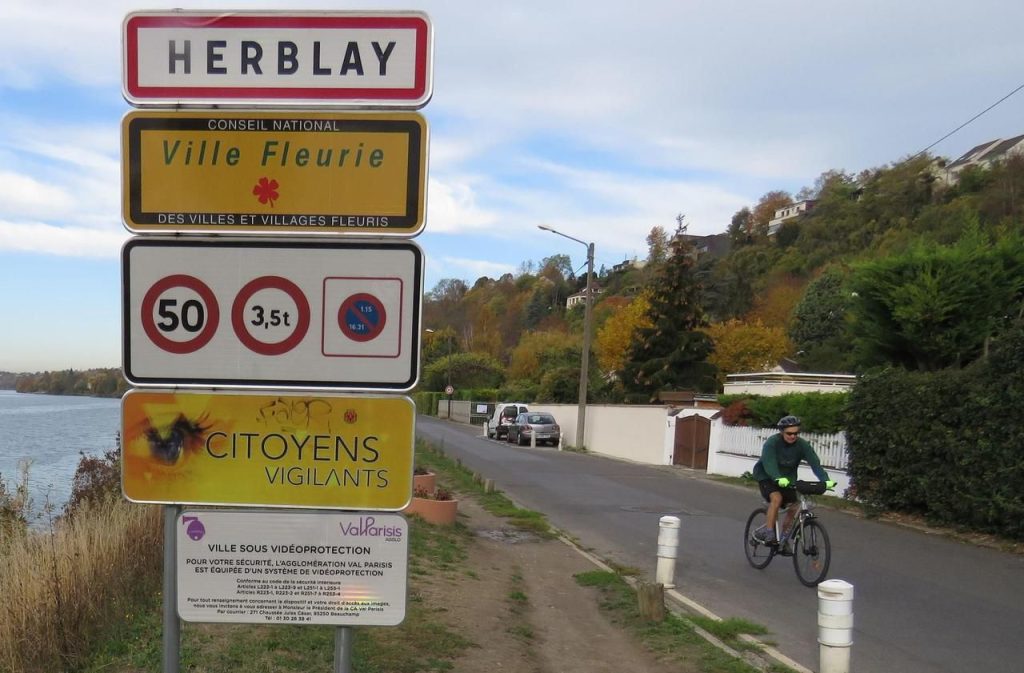 Panneau d'entrée de Herblay-sur-Seine