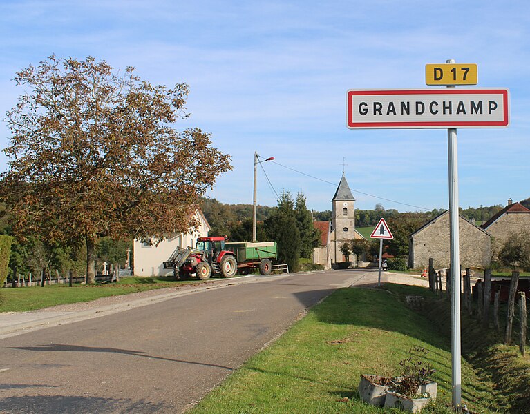 Panneau d'entrée de Grandchamp