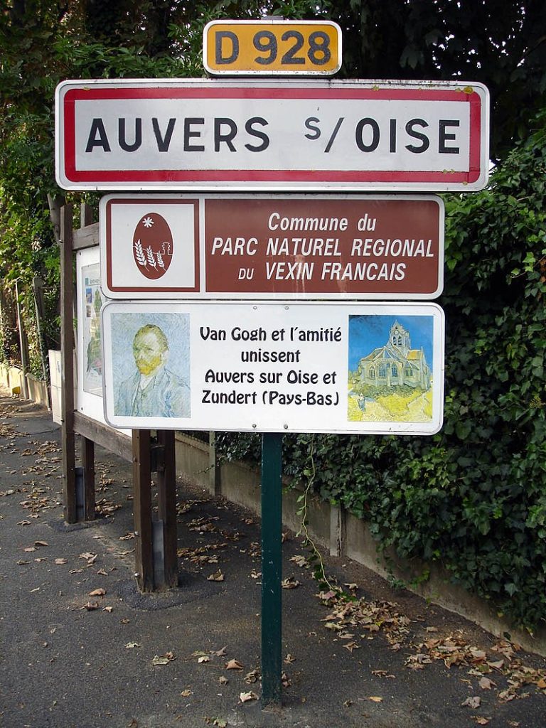 Panneau d'entrée de Auvers-sur-Oise