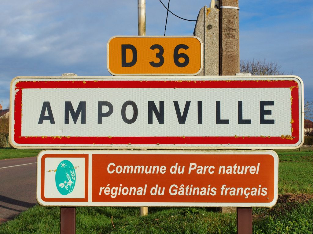 Panneau d'entrée de Amponville