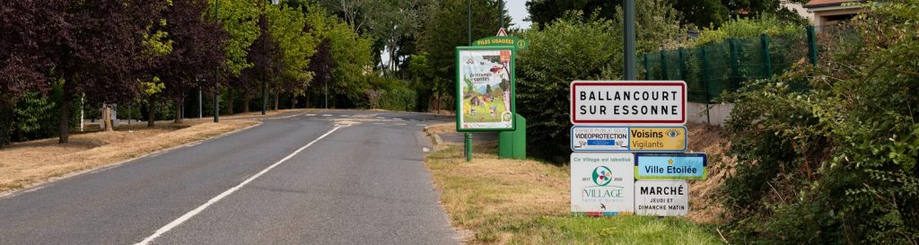 Panneau d'entrée de Ballancourt-sur-Essonne