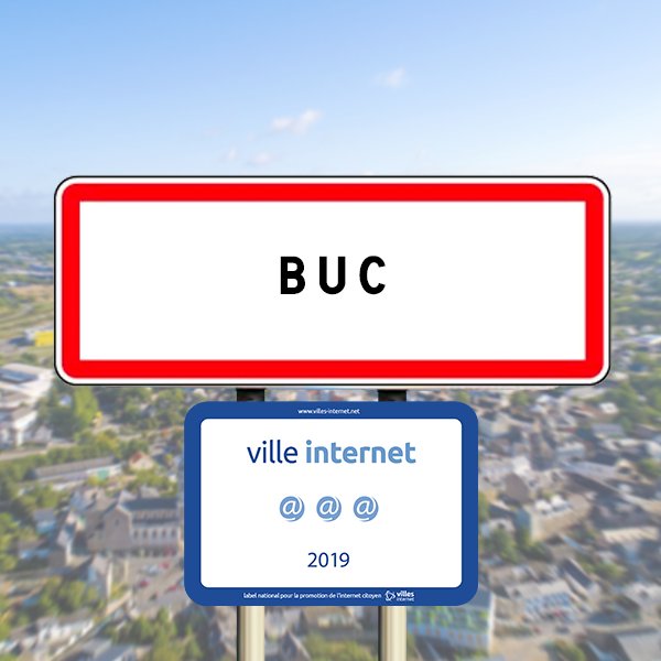 Panneau d'entrée de Buc