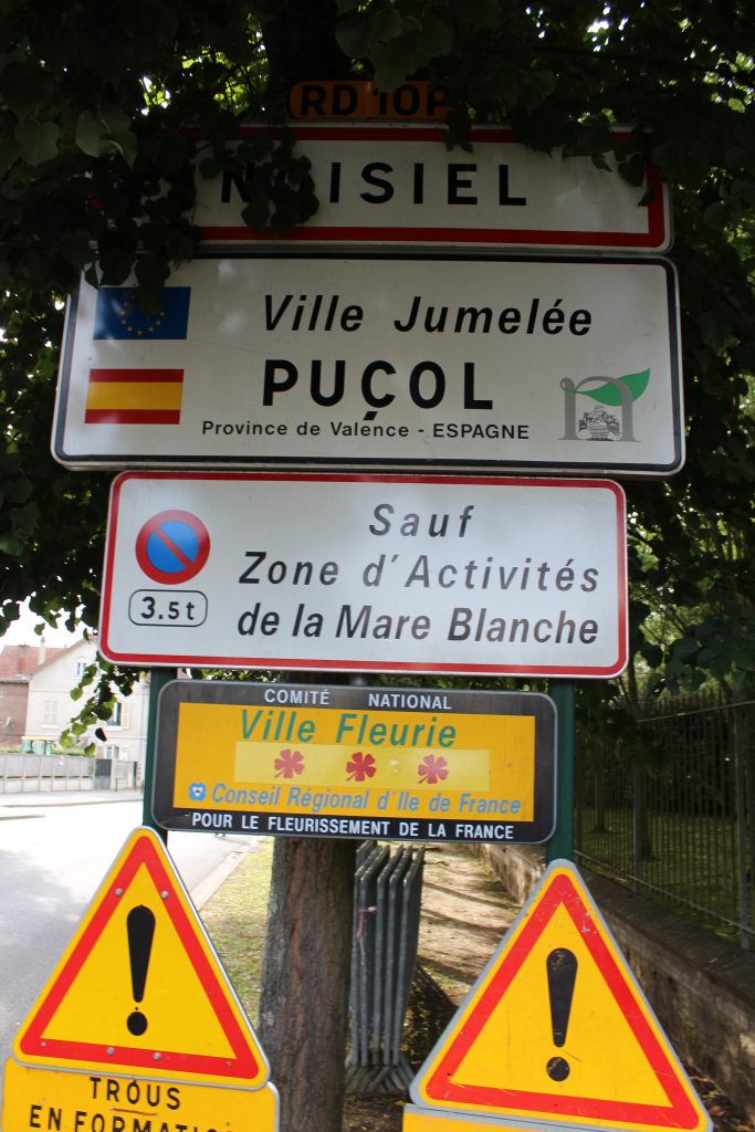 Panneau d'entrée de Noisiel