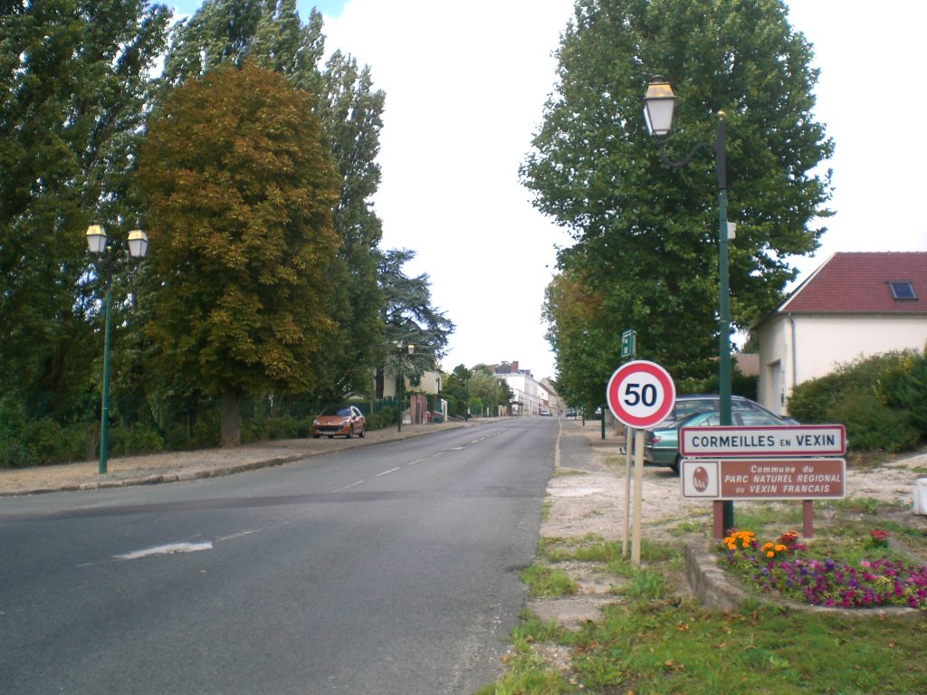 Panneau d'entrée de Cormeilles-en-Vexin