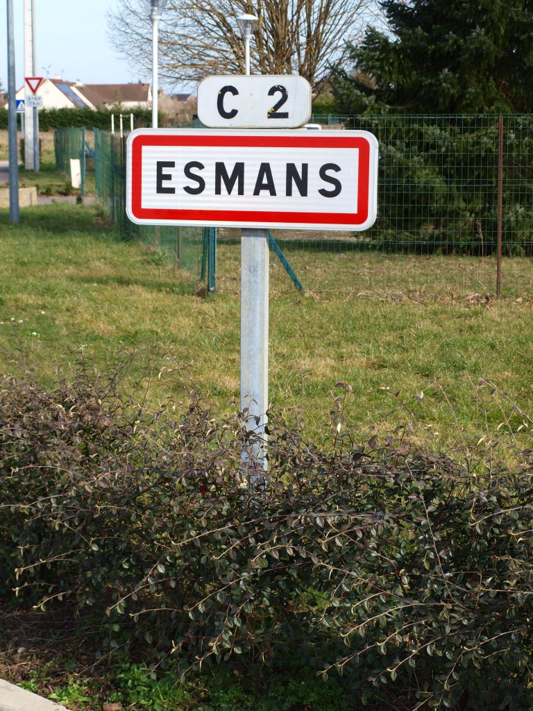 Panneau d'entrée de Esmans