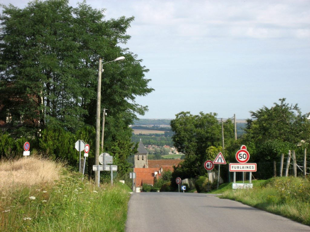 Panneau d'entrée de Fublaines