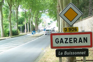 Panneau d'entrée de Gazeran