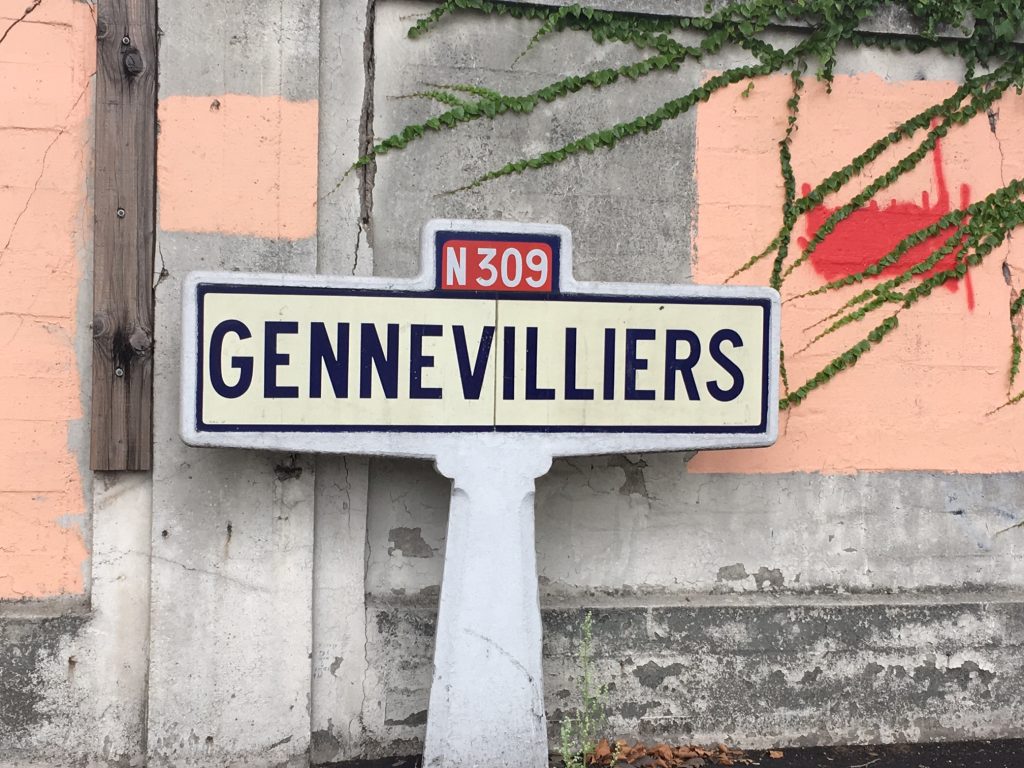 Panneau d'entrée de Gennevilliers