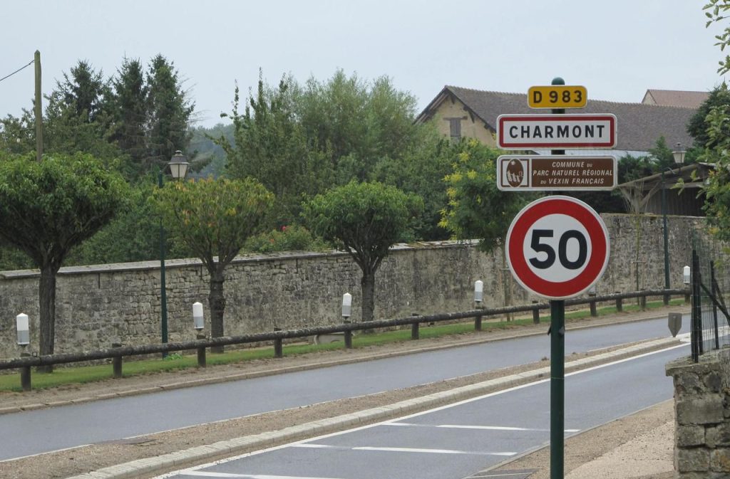 Panneau d'entrée de Maudétour-en-Vexin