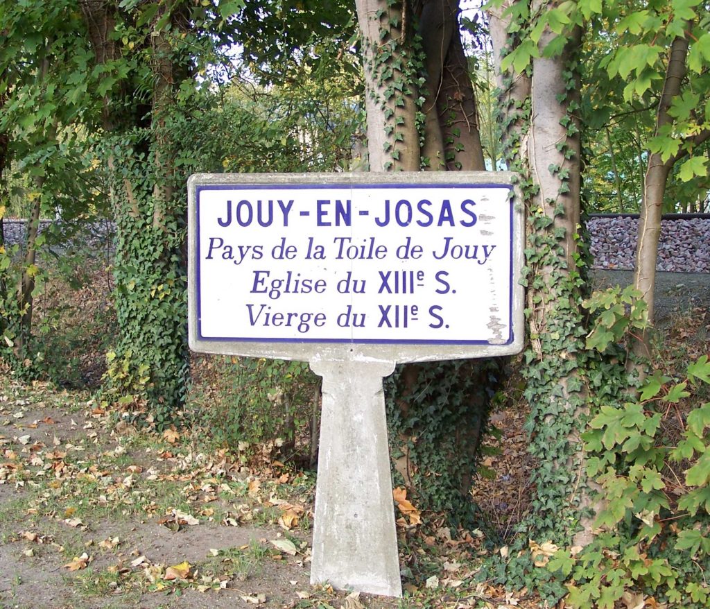 Panneau d'entrée de Jouy-en-Josas