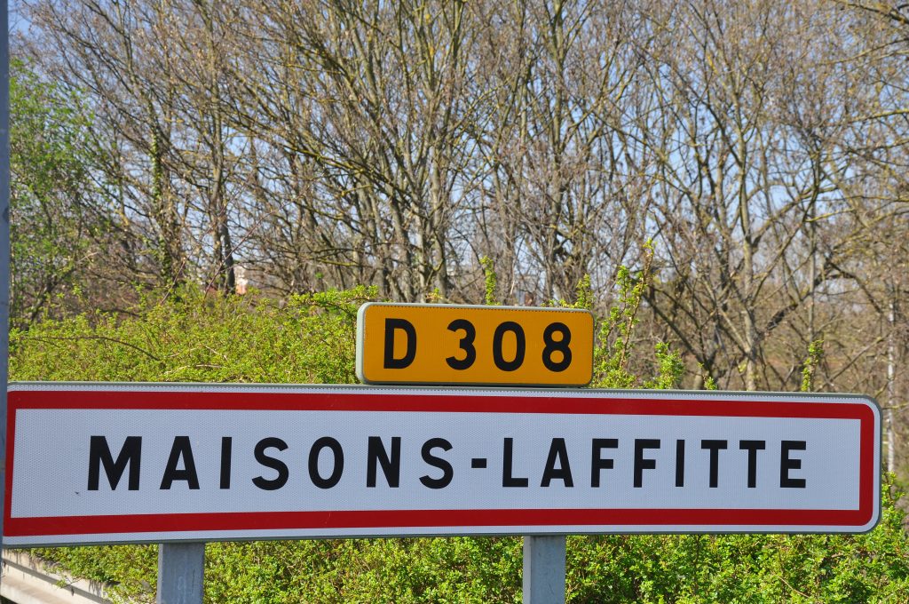 Panneau d'entrée de Maisons-Laffitte