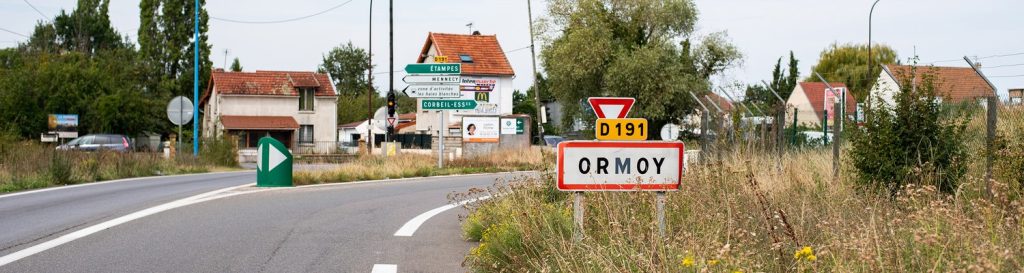 Panneau d'entrée de Ormoy