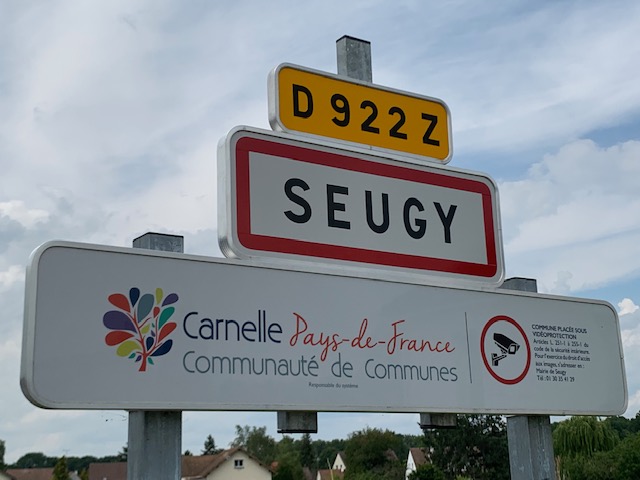 Panneau d'entrée de Seugy