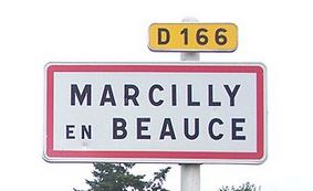 Panneau d'entrée de Marcilly