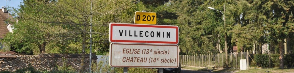 Panneau d'entrée de Villeconin