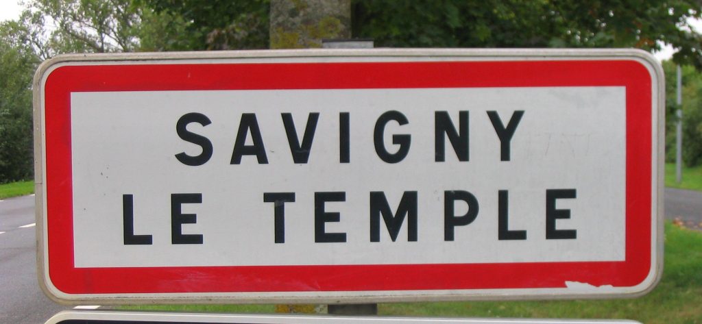 Panneau d'entrée de Savigny-sur-Orge