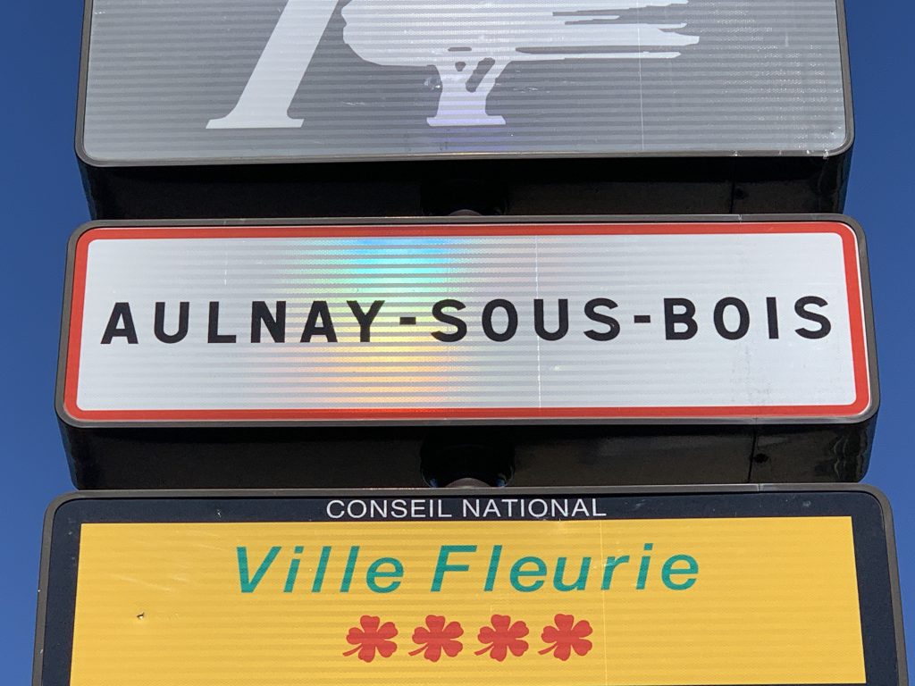 Panneau d'entrée de Aulnay-sous-Bois