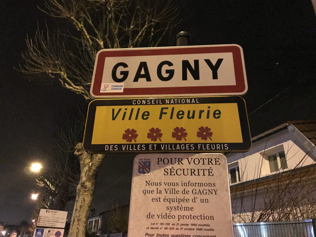 Panneau d'entrée de Gagny