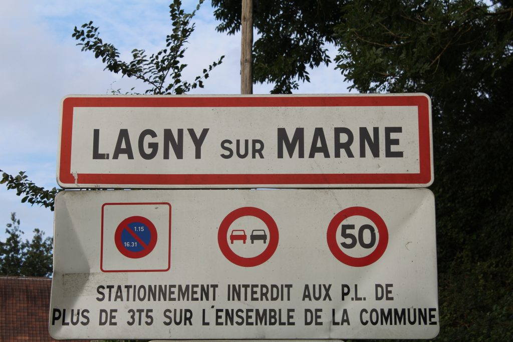 Panneau d'entrée de Lagny-sur-Marne