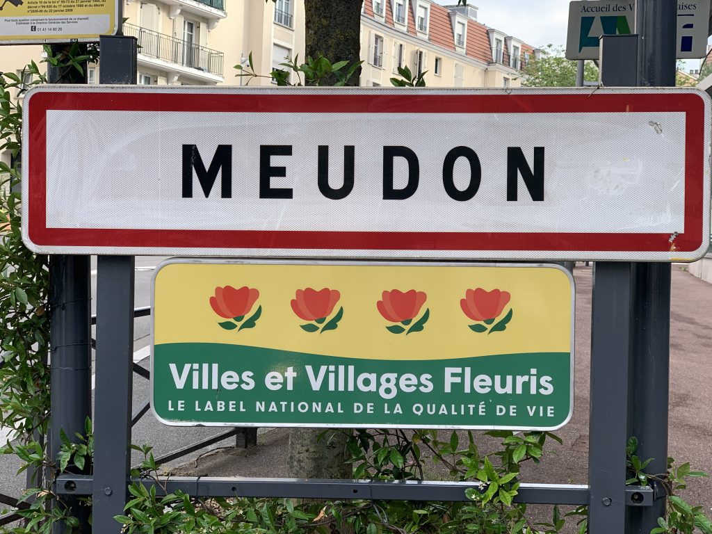 Panneau d'entrée de Meudon