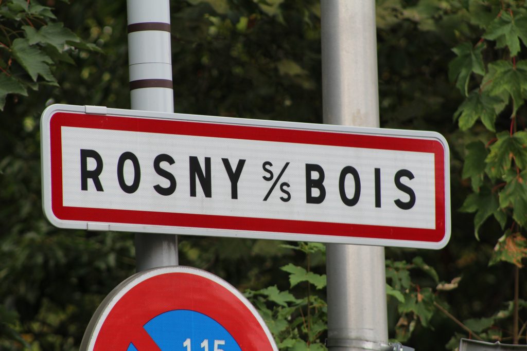 Panneau d'entrée de Rosny-sous-Bois