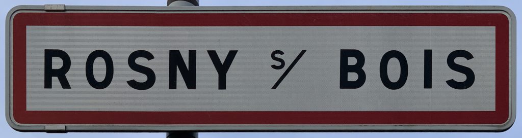 Panneau d'entrée de Rosny-sur-Seine