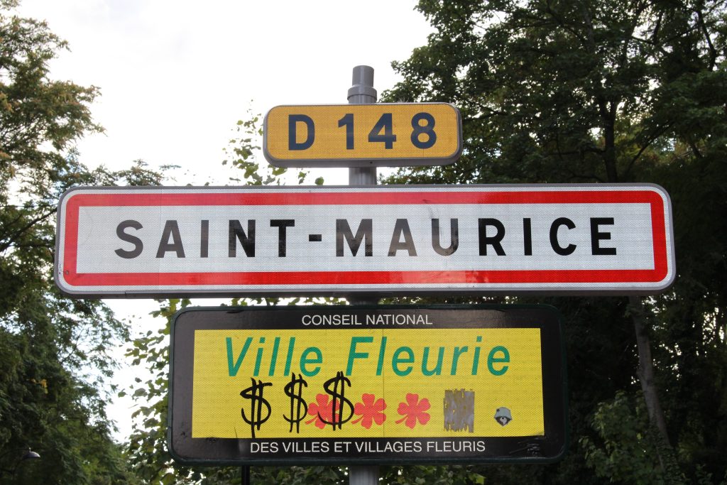 Panneau d'entrée de Saint-Maurice