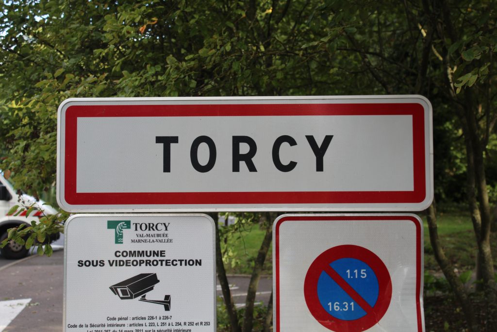 Panneau d'entrée de Torcy