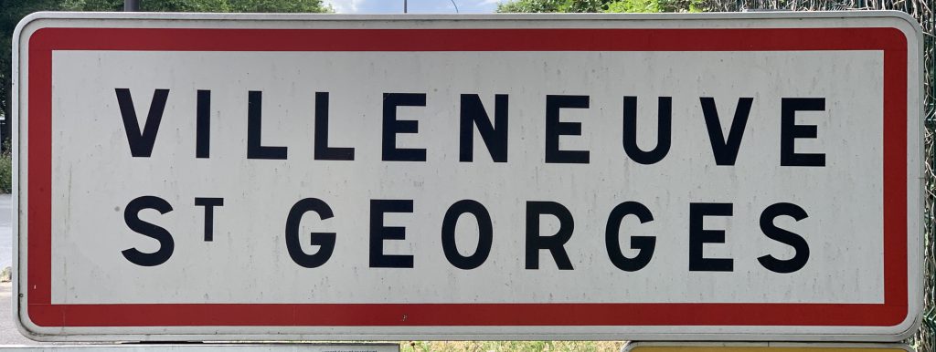 Panneau d'entrée de Villeneuve-Saint-Georges