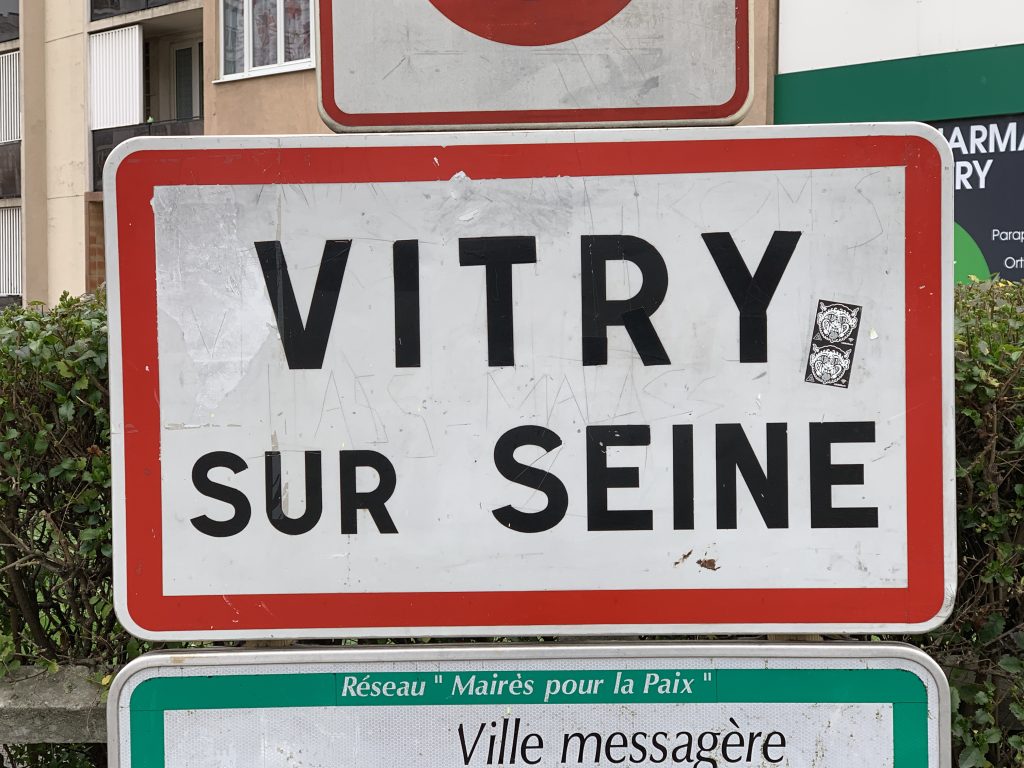 Panneau d'entrée de Vitry-sur-Seine