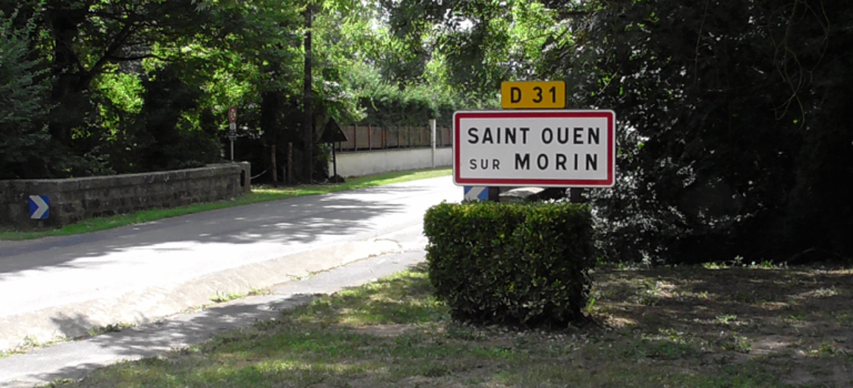 Panneau d'entrée de Saint-Ouen-sur-Morin