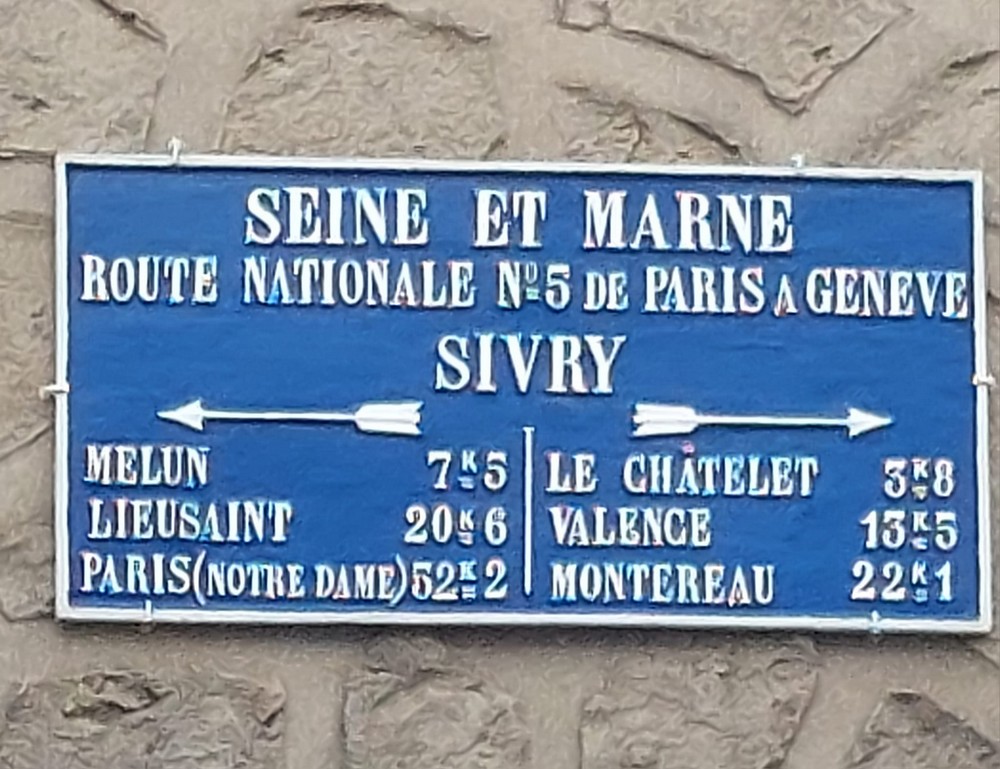 Panneau d'entrée de Sivry-Courtry