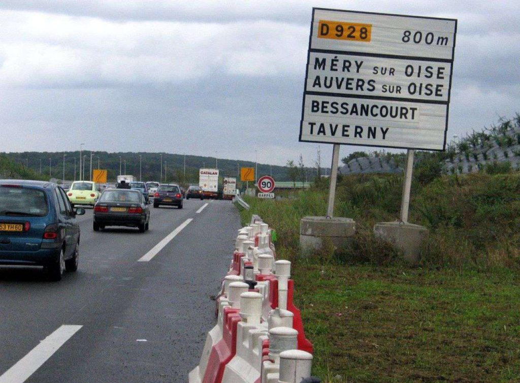 Panneau d'entrée de Méry-sur-Oise