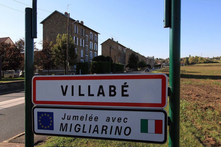 Panneau d'entrée de Villabé