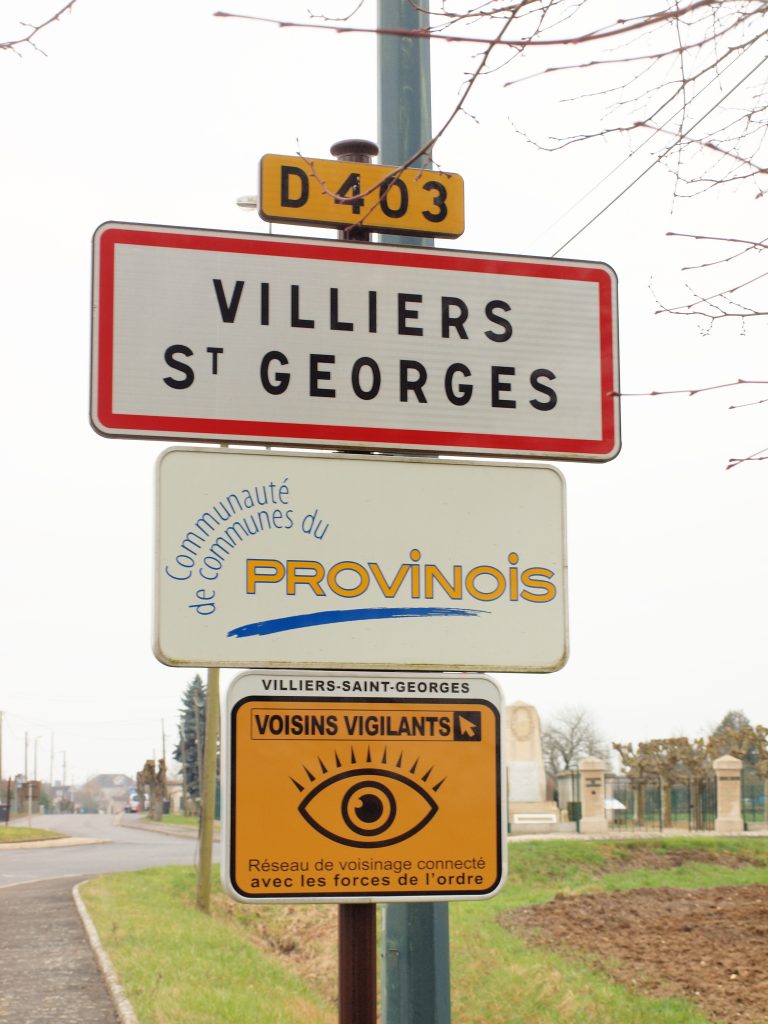 Panneau d'entrée de Villiers-Saint-Georges