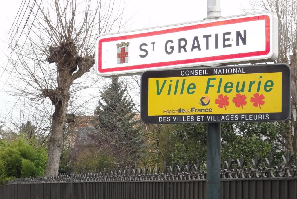 Panneau d'entrée de Saint-Gratien