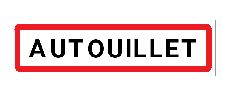 Panneau d'entrée de Autouillet